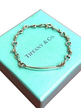 Tiffany & Co. Heart Link ID Bracelet Bangle